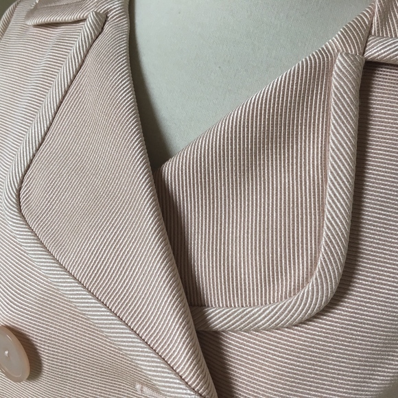 Talbots 6 jacket light pink peacoat cotton silk - Picture 7 of 8